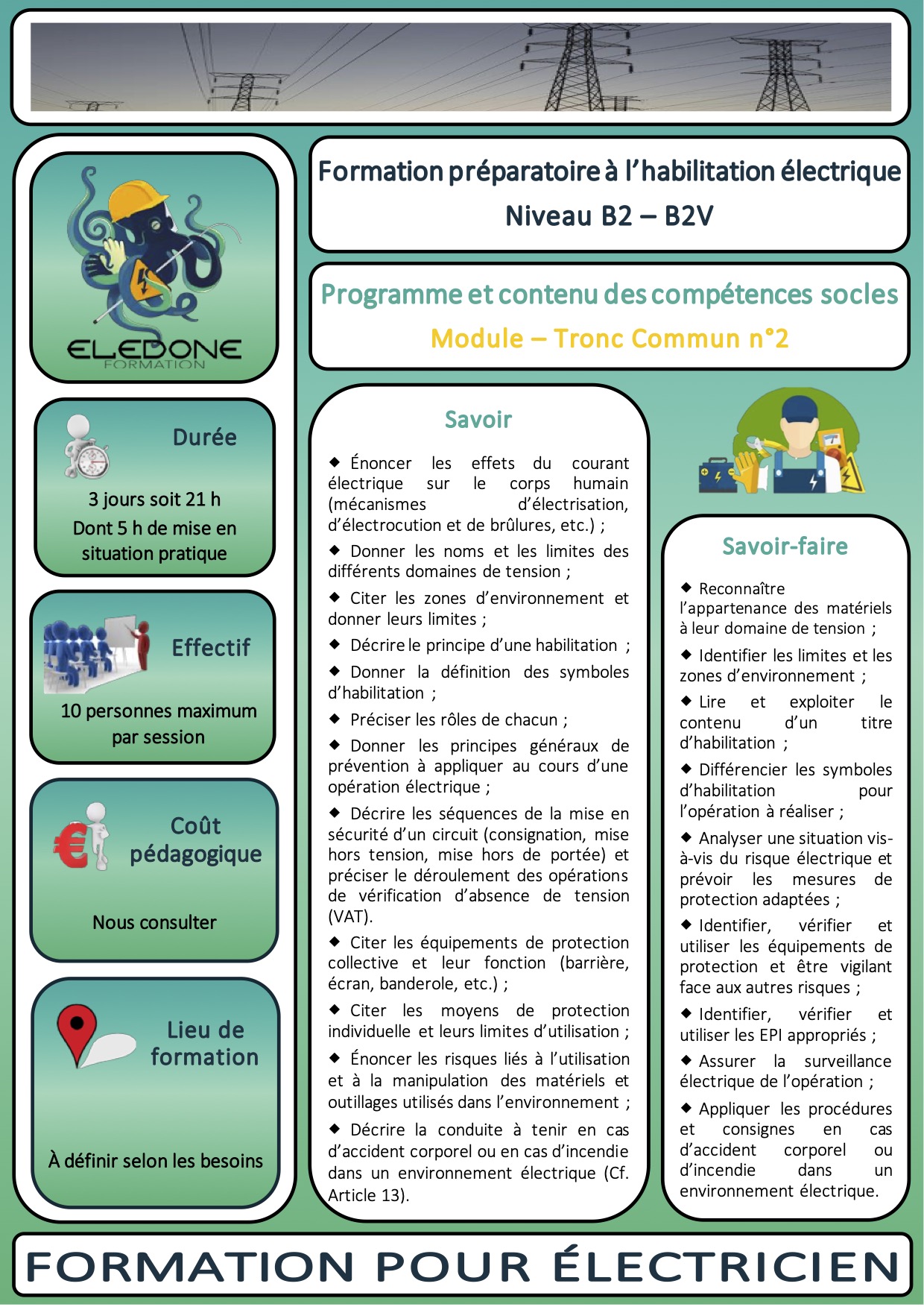 Fiche habilitation B2 – B2V 3